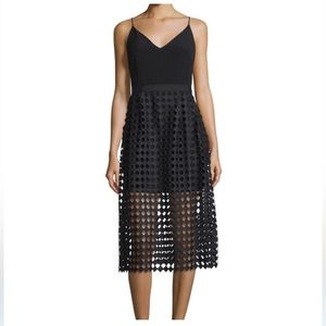 Cynthia Rowley Mesh Overlay Dress. Size 8.